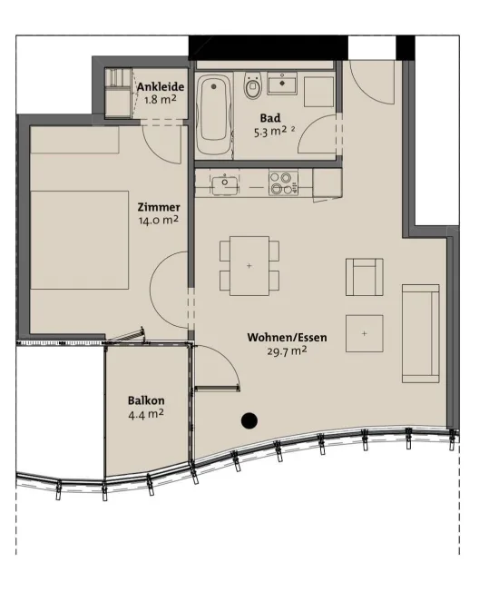 2.5 Zimmer Wohnung in Luzern – foto 2 di 2