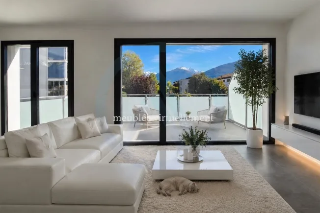 Magnifica villa bifamiliare con vista sulle montagne nelle alture di Sion – foto 14 di 26