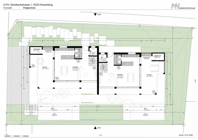 5.5 Zimmer Doppeleinfamilienhaus in Hünenberg See – Foto 7 von 10