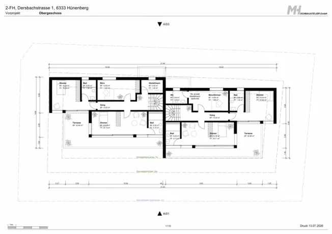 5.5 Zimmer Doppeleinfamilienhaus in Hünenberg See – Foto 8 von 10