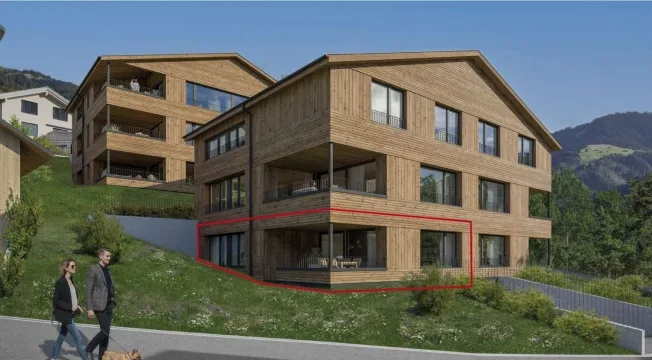 3.5 Zimmer Wohnung in Seewis Dorf – Foto 1 von 7