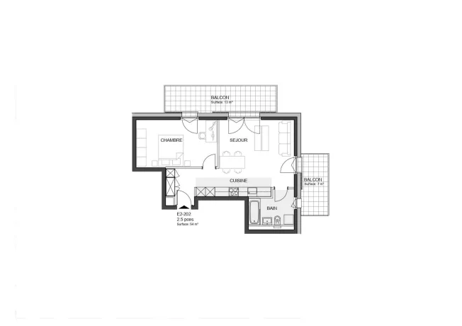 2.5 Zimmer Wohnung in Echandens-Denges – photo 6 sur 8
