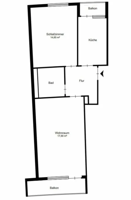 2 Zimmer Wohnung in St. Gallen – photo 7 sur 7