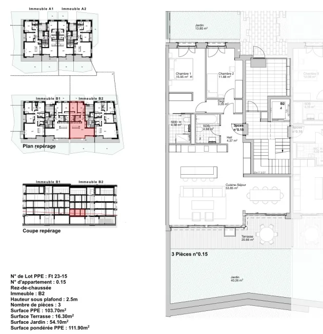 3 Zimmer Wohnung in Founex – photo 7 sur 8