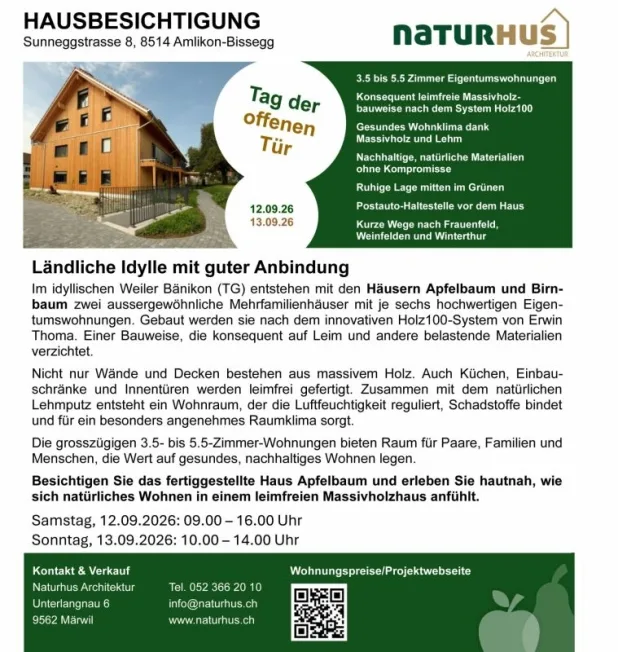 5.5 Zimmer Wohnung in Amlikon-Bissegg – photo 2 sur 10