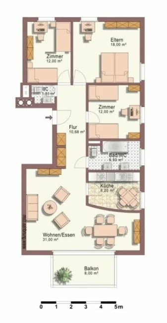 4.5 Zimmer Wohnung in Altenrhein – photo 11 sur 12