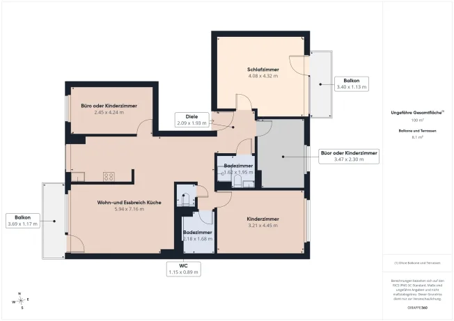 5.5 Zimmer Wohnung in Binningen – Foto 6 von 14