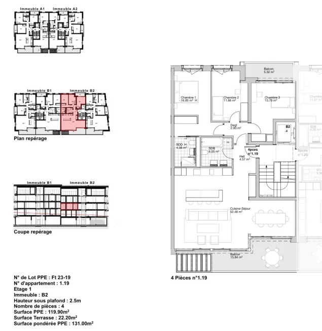 4 Zimmer Wohnung in Founex – Foto 7 von 8