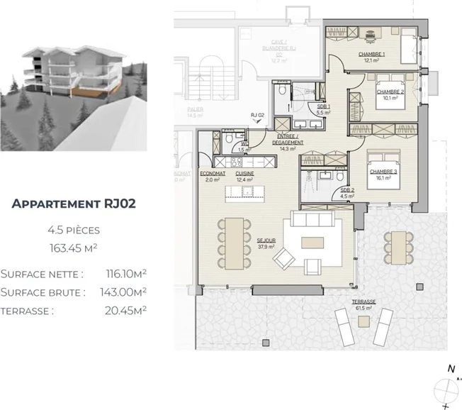 4.5 Zimmer Wohnung in Crans-Montana – foto 10 di 12