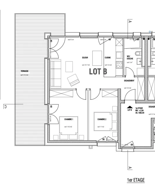 3.5 Zimmer Wohnung in Les Paccots – Foto 2 von 10