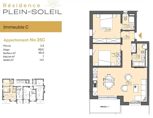 3.5 Zimmer Wohnung in Leytron – Foto 7 von 8