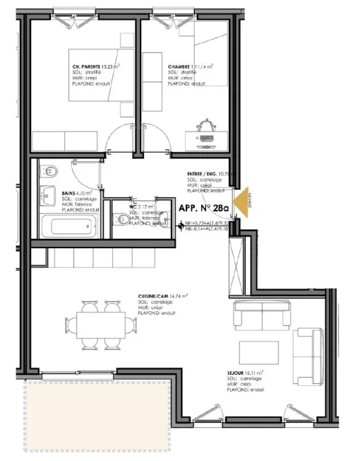 3.5 Zimmer Wohnung in Leytron – Foto 10 von 11
