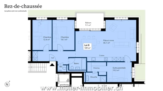 4.5 Zimmer Wohnung in Siviriez – foto 6 di 12