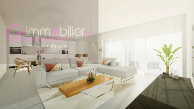 3.5 Zimmer Attikawohnung in Monthey – photo 2 sur 6