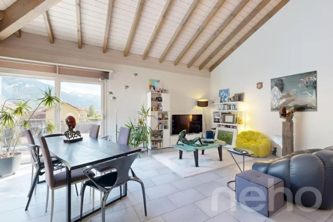 4.5 Zimmer Attikawohnung in Saillon – Foto 5 von 12