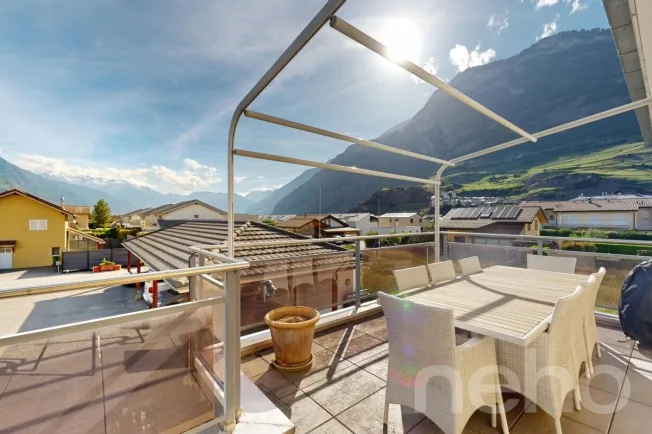 4.5 Zimmer Attikawohnung in Saillon – Foto 8 von 12