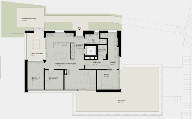 4.5 Zimmer Wohnung in Aadorf – Foto 12 von 14
