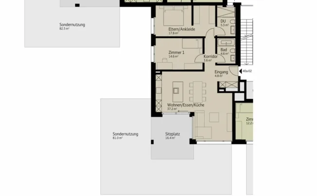 3.5 Zimmer Wohnung in Felben-Wellhausen – foto 8 di 12