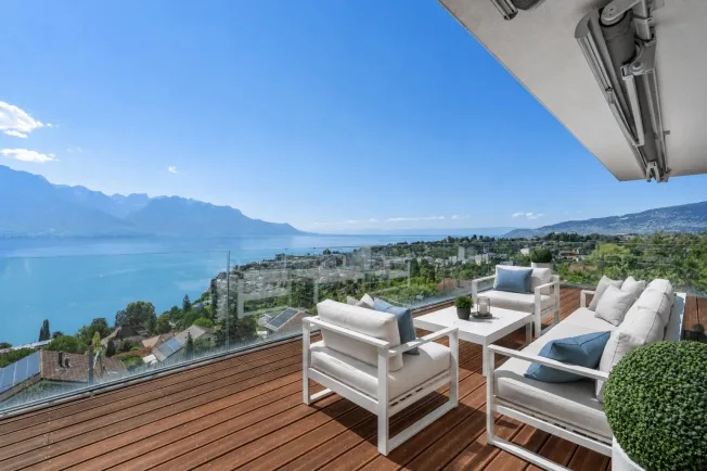 4.5 Zimmer Attikawohnung in Montreux – Foto 2 von 24