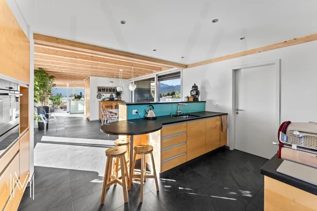 EXCEPTIONAL 7.5-ROOM DUPLEX PENTHOUSE - Between heaven and earth? 360° panoramic view in the heart of Bulle – photo 8 of 33