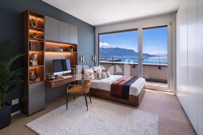 4.5 Zimmer Attikawohnung in Montreux – Foto 9 von 13