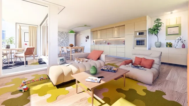 3.5 Zimmer Wohnung in Siviriez – Foto 2 von 6