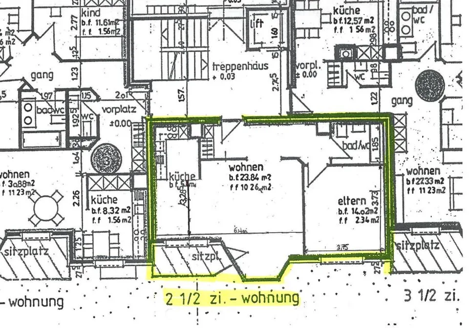 sonnige 2.5 Zi. Erdgeschosswohnung 55m^2 – photo 2 sur 6
