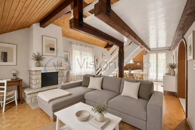 Au coeur de Bernex : 113 m² de charme et de beaux volumes – photo 4 sur 19