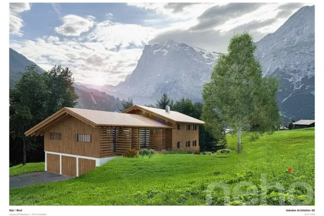 3.5 Zimmer Attikawohnung in Grindelwald – Foto 3 von 4