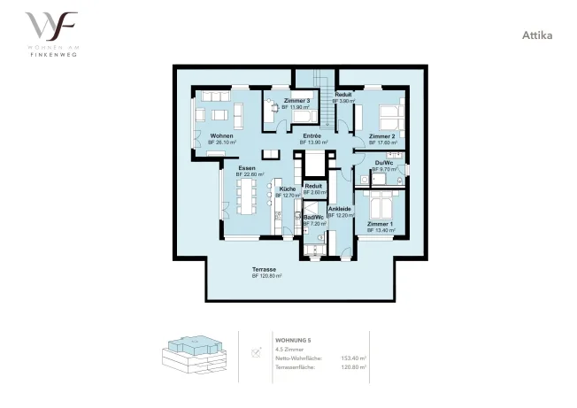 Grand appartement en attique de 4,5 pièces à Schönbühl – photo 8 sur 11
