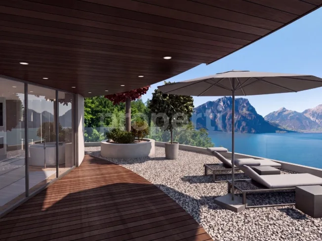 Laurus Villa, Seesicht, Pool, Attika Neubau in Weggis – Foto 4 von 13