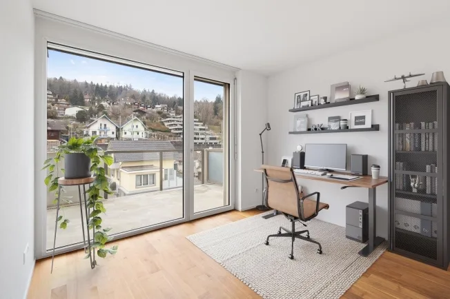 Penthouse 4,5 pièces avec 2 terrasses à Gwatt (Thun) à louer – photo 5 sur 13