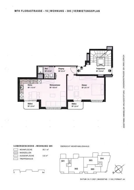 2.5 Zimmer Wohnung in Biel-Bienne – foto 10 di 10