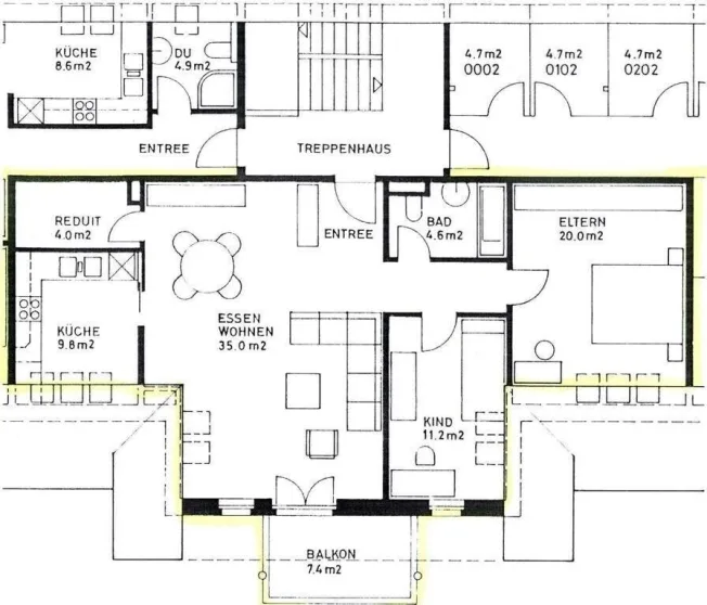 3.5 Zimmer Wohnung in Brittnau – foto 7 di 8