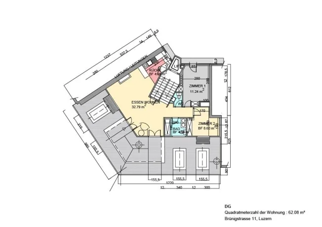 3 Zimmer Attikawohnung in Luzern – photo 8 sur 9