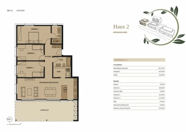 4.5 Zimmer Wohnung in Döttingen – photo 8 sur 8