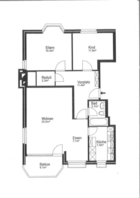 3.5 Zimmer Wohnung in Arlesheim – photo 12 sur 12