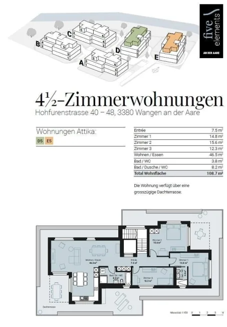 4.5 Zimmer Attikawohnung in Wangen an der Aare – Foto 11 von 11
