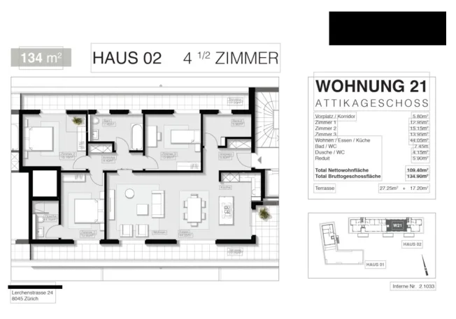 4.5 Zimmer Wohnung in Huttwil – photo 12 sur 12