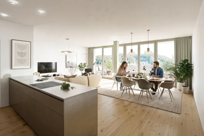 3.5 Zimmer Terrassenwohnung in Gränichen – photo 3 sur 7