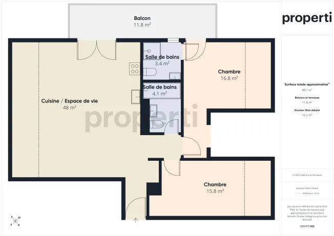 3.5 Zimmer Attikawohnung in Grandsivaz – Foto 10 von 11