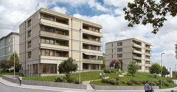 Moderne 4.5-Zimmer-Wohnung mit Balkon und Blick ins Grüne