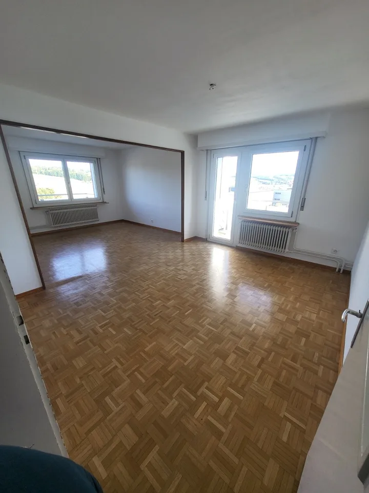 Charmant appartement 3.5pcs dernier étage lumineux dans un quartier calme à 8 min. de la gare
