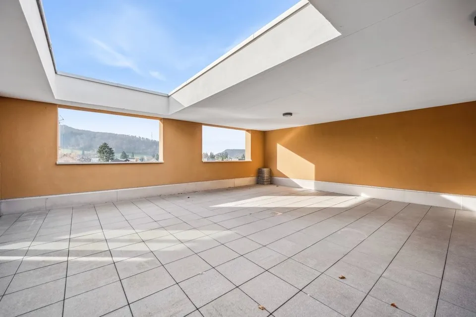 Moderne Attika Wohnung mit Aussicht ins Grüne