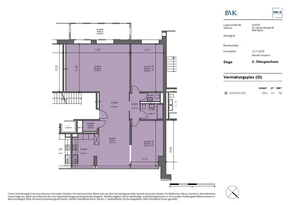 MODERNE WOHNUNG NÄHE AESCHENPLATZ – photo 7 sur 7