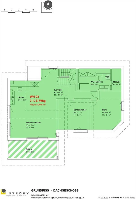 Ampio nuovo appartamento in mansarda in posizione centrale con vista sulla montagna, garage incluso – foto 11 di 16