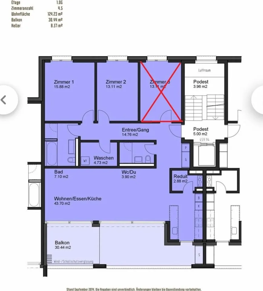 3½ ZI-WOHNUNG IN KLOTEN (ZH), MÖBLIERT, TEMPORÄR – foto 10 di 20