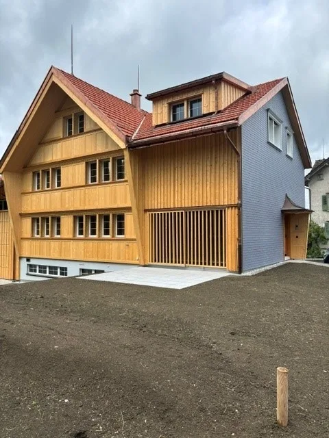 Erstbezug von neu erstelltem Bauernhaus