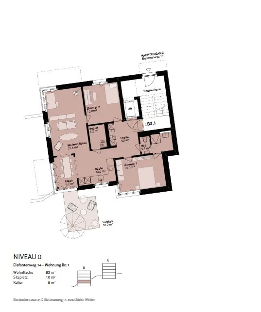 Wohnen im Grünen – Moderne 3.5-Zimmerwohnung in Zürich-Witikon – Foto 8 von 8
