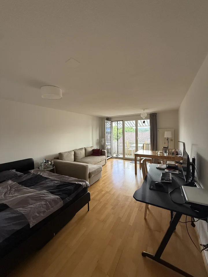 Bright Studio Apartment with Alpine View & Large Balcony – Available from September